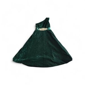 Trish Scully Green Velvet Dress